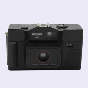 Argus 100 38mm Point & Shoot 35mm Film Camera with 215 Flash – Black – New